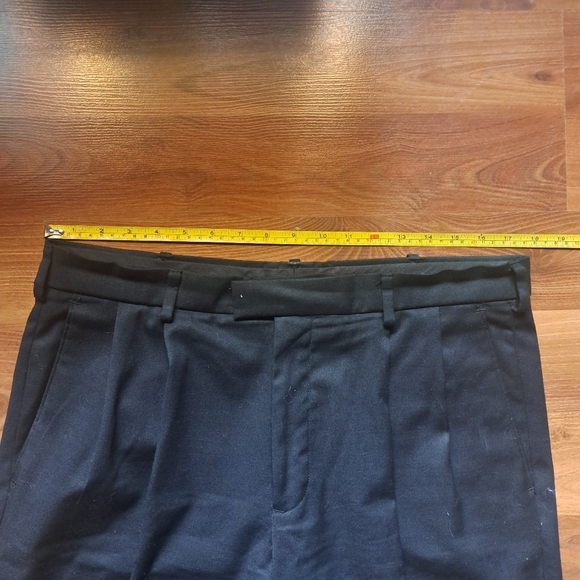 Black Formal Men's Dress Pants Classic Staple Business Work Career Wear - Picture 5 of 8